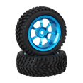 thumbnail image 2 of 4 RC 1:10 Aluminum 7-Spoke Wheel Rims with 4 Tires for On Road Rally Car, 2 of 5
