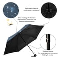 thumbnail image 4 of JSTEL Star Starry Sky Folding Umbrella for Rain Sun Travel Mini Lightweight Compact Umbrellas, 4 of 5