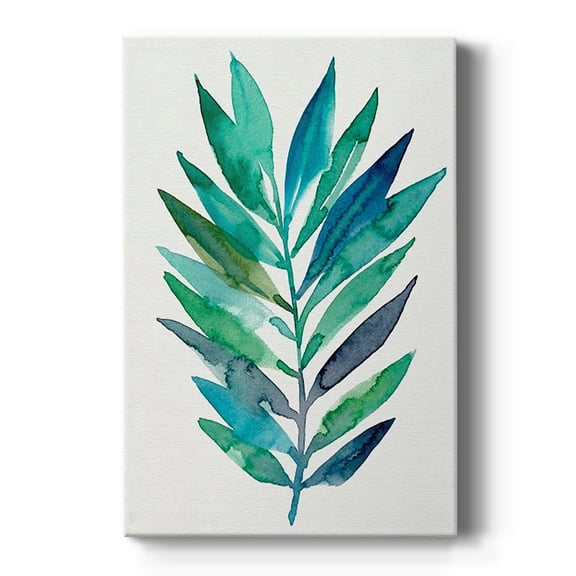 Palm Frond Flow II Premium Gallery Wrapped Canvas - Ready to Hang