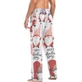 thumbnail image 6 of Valentine Gnome Ghost Pajama Pants, Men's Lounge Pants Light with Drawstring and Pockets, Christmas New Year Birthday Father's Day Gifts, 6 of 7