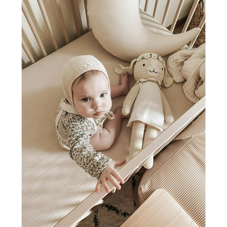 Muslin Fitted Crib Sheets 100 Cotton Baby Crib Sheets for Standard Crib Mattress 28 X 52 Inches Soft and Breathable for Boys Girls Walmart