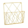 thumbnail image 1 of Siruishop Wall Mounted Newspaper Storage Rack Magazine Holder for Study Room Bedroom Golden, 1 of 12