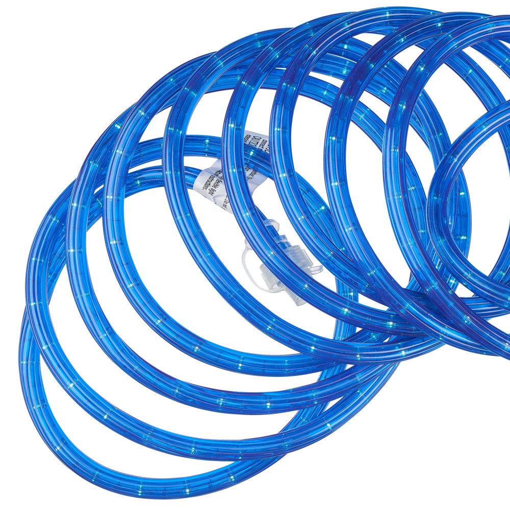 Holiday Time Crystallized Rope Christmas Lights, 18', Blue Walmart