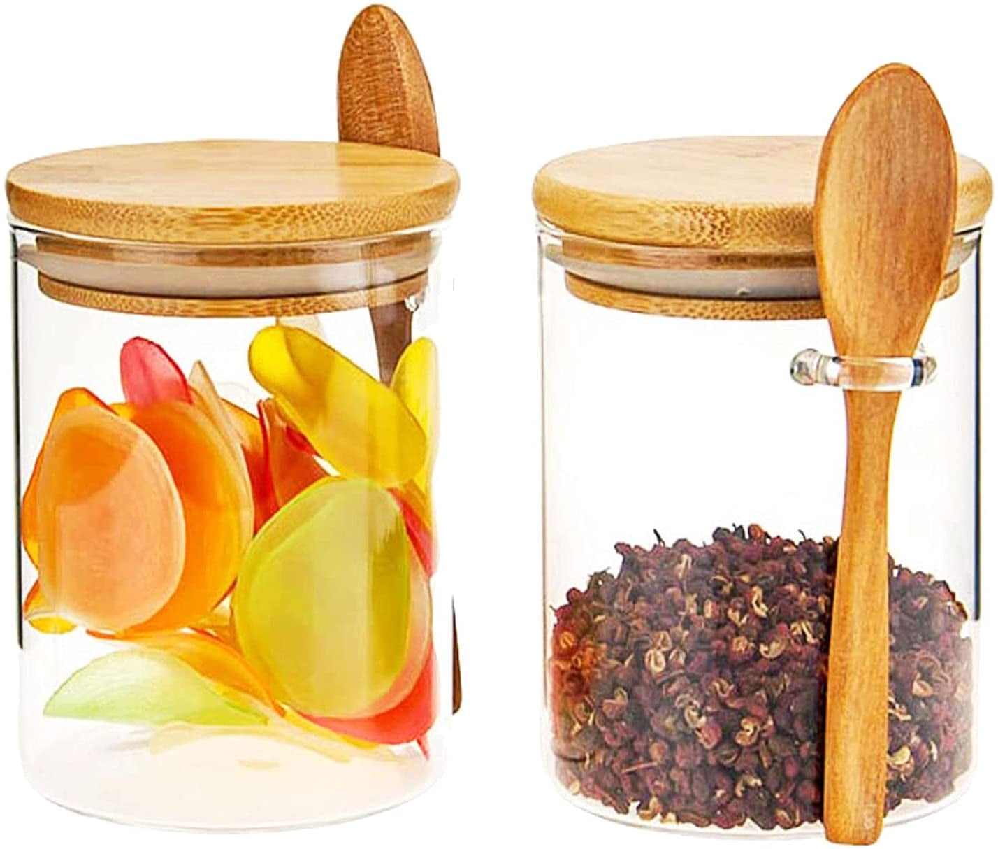 Home & Living Jars & Containers 2 Pieces Household Glass Jar with