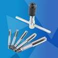 thumbnail image 2 of LHCER Screw Tap,6PCS/Set Screw Tap & T-shaped Wrench Threading Tapping Hand Tool Kit, Tapping Tool, 2 of 8