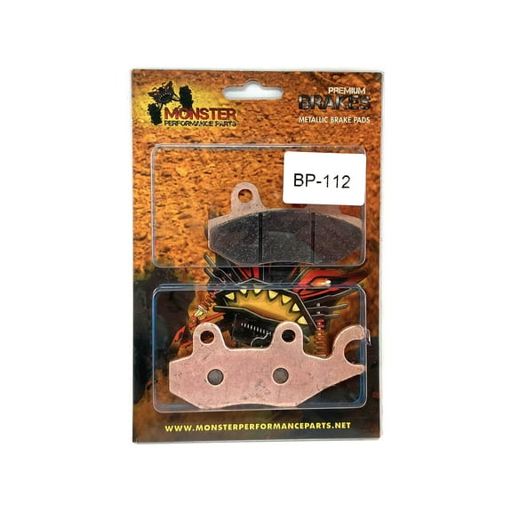 Monster Rear Brake Pads for Can-Am Commander 800 & 1000 2011-2018, 715500336, Optimal Braking