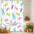 thumbnail image 5 of Shipiny Easter Bath Curtain Bath Linen No-Drill with 12 Hooks, Easter Decor Ideas, Easter Decorations for Home, B, 5 of 6