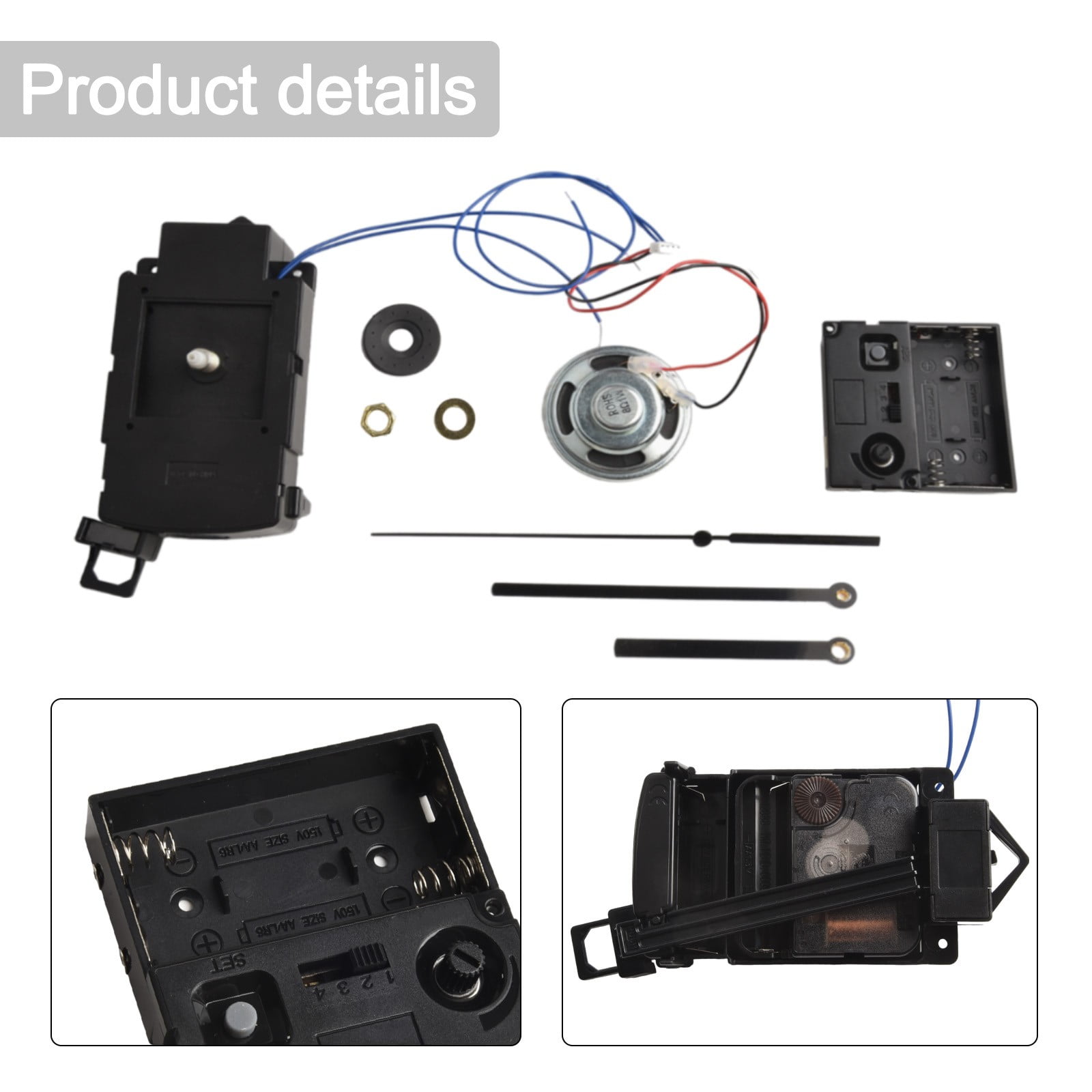 Pendulum Clock Movement with Music Chime Box Quartz Pendulum Drive DIY Accessory