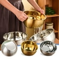 thumbnail image 2 of JoyMoreHome Rice Washing Bowl, Stainless Steel Colander and Kitchen Strainer with Side Drainers, 2 of 4