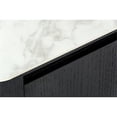 thumbnail image 4 of Modrest Peak 4-Cabinet Modern Ceramic & Veneer Buffet in Black/White, 4 of 5