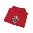 thumbnail image 3 of Lockup Darkstar 2000s Skateboard Thomas Skate Vintage Classic Hoodie Print - Cherry Red / L, 3 of 5