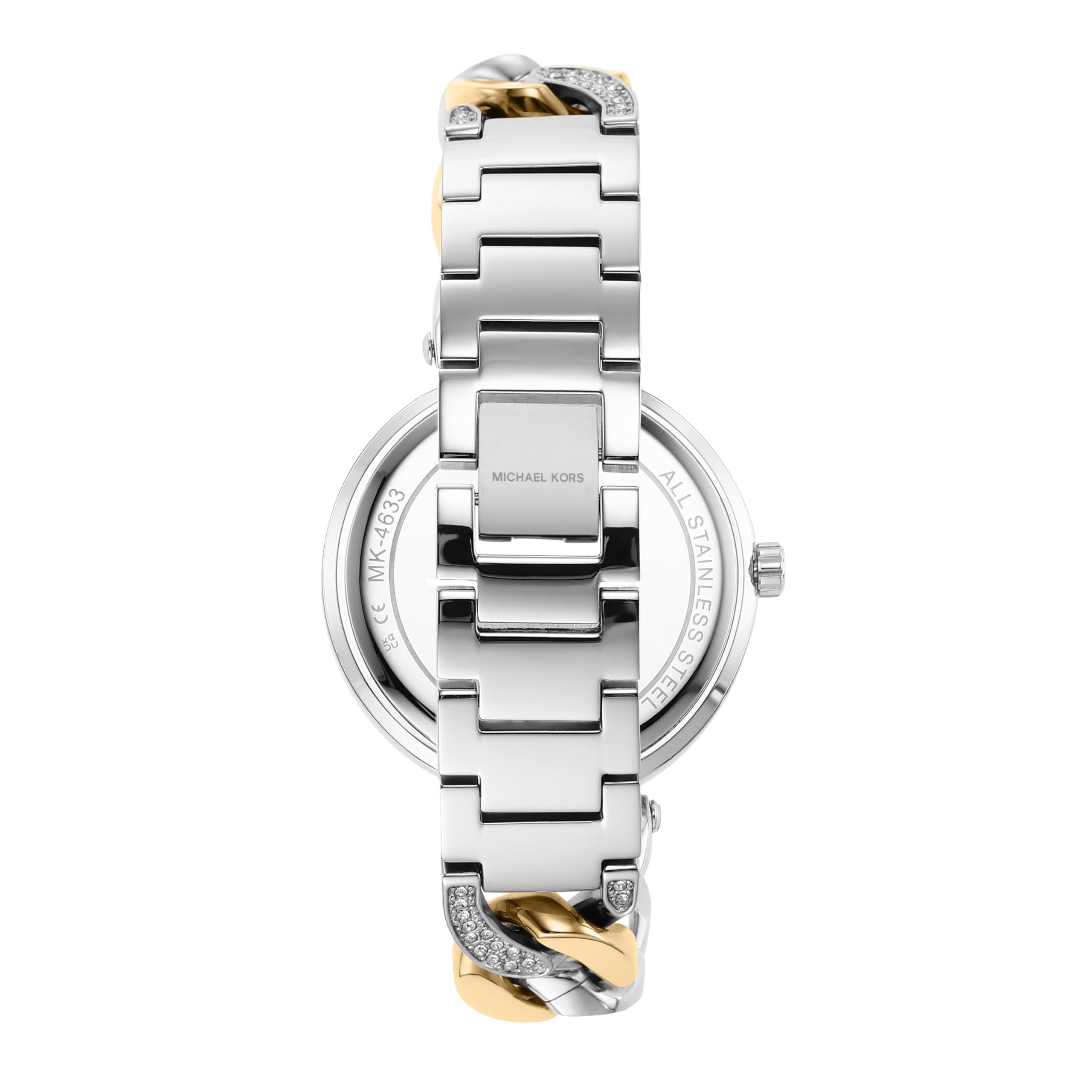 MICHAEL KORS MK4633 CATELYN WHITE GLITZ DIAL TWO TONE  display picture 1