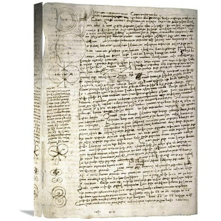 - Global Gallery 'Codex Leicester: Science of Waves' by Leonardo Da Vinci Photographic Print on Wrapped Canvas