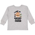 thumbnail image 3 of Inktastic Monkey I Love Hanging out with My Cousin Boys or Girls Long Sleeve Toddler T-Shirt, 3 of 5