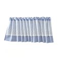 thumbnail image 2 of Blue and White Buffalo Check Plaid Window Valances Floral Lace Semi Sheer Kitchen Curtain Farmhouse Gingham Curtains Rod Pocket Valances for Living Room, 42"x18", 2 of 8