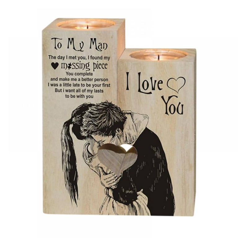 Wooden Heart Candle Holder - To My Husband - You Are The Greatest Pick -  Ghb14003