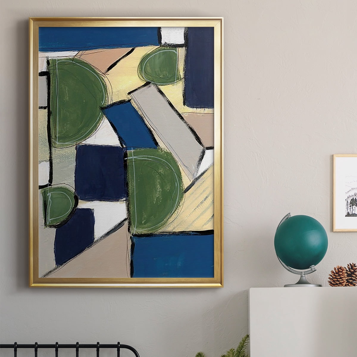 Spatial Mix I Premium Framed Print, in Gold, Black, or Silver - Ready to Hang