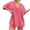 Hot Pink, variant on Womens Workout Sets Womens Pajamas 2 Piece Outfits Sets Oversized V Neck T Shirts Tops Biker Shorts Set Workout Reversible Tracksuit 2Piece Set Outfit for Women Summer (Orange,XXL)