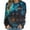 Blue, variant on YUGYXL Funny Pumpkin Print Sweatshirts for Women Halloween Witch Bat Graphic Sweater Long Sleeve Round Neck Pullovers Blue M