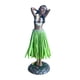 thumbnail image 1 of Muñeca Hawaiana para Salpicadero Figura de Danza Decoración Resinada Coleccionable Ornamental de Niña con Falda de Rafia Apta para Coche Mesa, 1 of 9