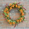 thumbnail image 4 of 22" Coreopsis Wreath, 4 of 4