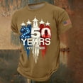 thumbnail image 2 of 250 Years 4th July 2026 T-Shirt - 250 Year American Anniversary Flag 4th Of July Loose Fit Tees Tops (Little Girl 6-7 Years Khaki), 2 of 9