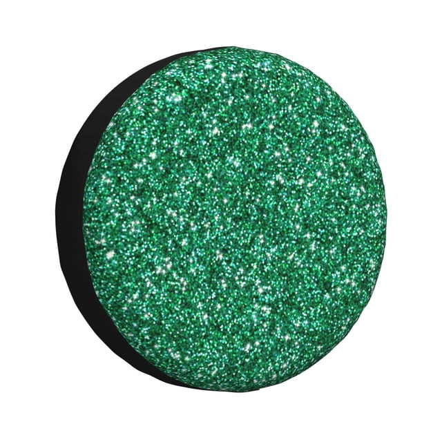 Balery Green Glitter Cubiertas para Neumáticos - Protector Resistente para Neumáticos de Camioneta, SUV, Remolque, Camper y RV-15 inch