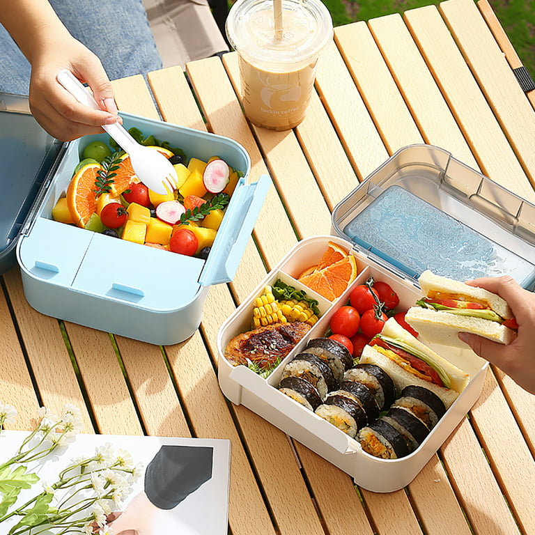 Honrane 1.5L Bento Box Large Capacity Multifunctional Heat Preservation  Food Grade Plastic Picnic Food Storage Container for Students