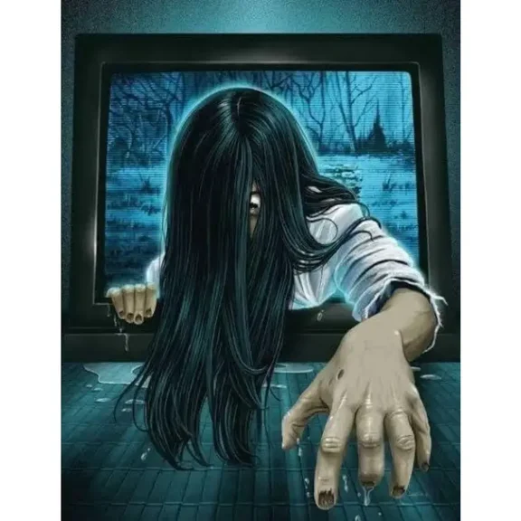 Diamond Painting Kits for Adults, Horror Characters DIY Round Full Drill 5D Diamond Art for Home Wall Decor