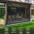 thumbnail image 5 of Eurhowing 2Pcs Waterproof Clear Tarp 3.3×3.3FT, 14Mil Heavy Duty Transparent PVC Vinyl Cover with Grommets, PE Tarpaulin for Greenhouse Patio, 5 of 13