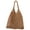Coffee, variant on Hand-woven Soft Cotton Large Straw Shoulder Bag Boho Straw Handle Tote Retro Summer Beach Bag Rattan Handbag