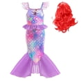 thumbnail image 1 of Robe de Fête Cosplay de Princesse Sirène pour Filles, 1 of 6