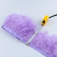 thumbnail image 3 of AMLESO 2m Turkey Feather Fringe Ribbon Sewing Dressmaking Edge Trimming Craft light light, 3 of 8