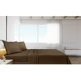 thumbnail image 5 of Royale Linens Twin Size Flat Sheet Only - Brushed 1800 Microfiber - Wrinkle&Stain Resistant - Hotel Quality Flat Sheet Sold Separately - Top Sheet for Bed (Twin, Chocolate), 5 of 13