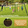 thumbnail image 6 of Infans 660 lbs Kids Metal Swing Set for Backyard 7-in-1 Multifunctional Swing Set, 6 of 7