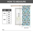 Blue Monster Pattern Monster Cartoon Truck Blue Pattern Sheer Curtains, Sheer Window Panels ...