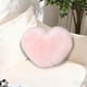 thumbnail image 1 of Almohadas, Cojines decorativos, Ropa de cama, Almohadas, Regalos para mujeres, Almohada de lana sintética en forma de corazón, Cojín de sofá de felpa de pelo largo para sala de estar, Almohada de rega, 1 of 6