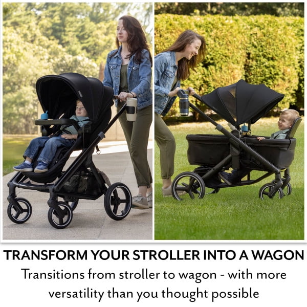 Transformer Stroller to Wagon ,Pitch Black