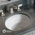 thumbnail image 2 of Monaco 16" Ceramic Undermount Bathroom Sink in Glossy White, 2 of 6