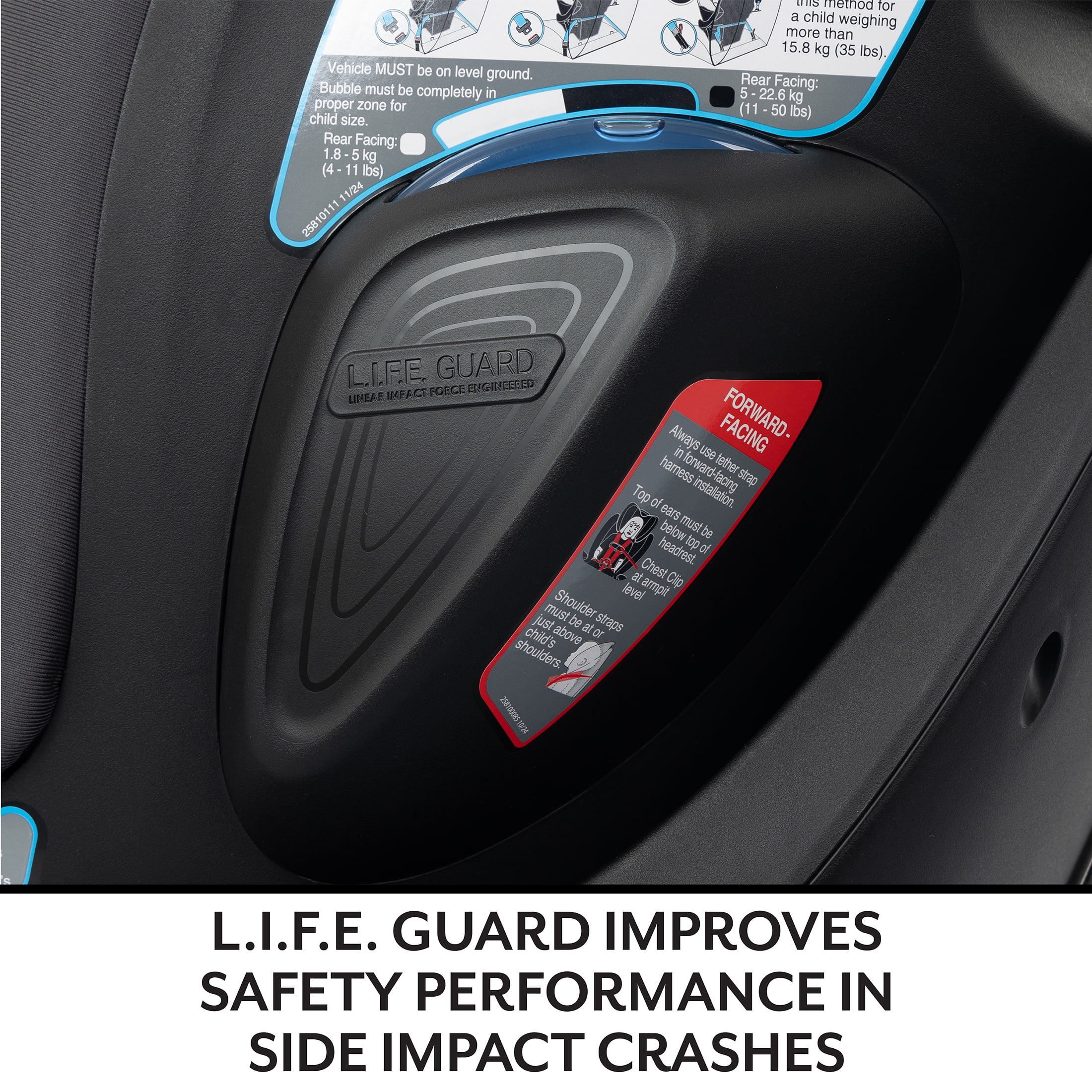 Evenflo Revolve360 Slim 2-in-1 Rotational Car Seat with SensorSafe (Peridot Green)