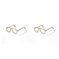 thumbnail image 1 of Tholdsy Monturas de gafas Práctico Útil Multifuncional Creativo Portátil Suministro de gafas Marco de gafas resistentes a escala 1/6 Oro 2piezas, 1 of 6