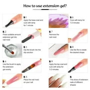 Kokovifyves Nail Care Clearance Nail Extension Gel Set, Nails Nail Kit, Uv Nail Polish, Colour Gel with 15Ml