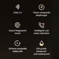thumbnail image 4 of Audífonos internos Calidad de sonido HD Audífonos 5.2 compatibles con Bluetooth Azul, 4 of 4