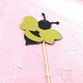 thumbnail image 2 of GOOHOCHY 12pcs Lovely Bee Cake Toppers for Birthday Baby Shower Party Supplies Multi Paper Props, 2 of 8