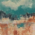 thumbnail image 2 of Goldberger, Jennifer 20x20 White Modern Wood Framed Museum Art Print Titled - Teal Sky II, 2 of 4