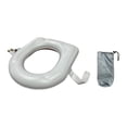 thumbnail image 3 of Cojín de soporte de inodoro inflable, cómoda inflación de aire de asiento de inodoro para el inodoro para hotel, pacientes con discapacidad, 3 of 8