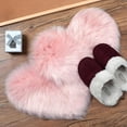 thumbnail image 4 of Mucky Cat Fluffy Heart Shaped Valentine's Day Area Rug & Door Mat , Machine Washable, Non Slip Carpet Mats for Bedroom, Living Room - Home Decor Rugs,Pink,16"X20", 4 of 6