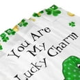 thumbnail image 5 of JOOCAR St.Patrick's Day Shower Curtain, Spring Cute Gnome Bathroom Shower Curtain, Falling Clovers Leaves with Green Elf on Black and White Buffalo Check Plaid Cloth Shower Curtain 72X72 inch, 5 of 6