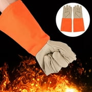 ANGGREK Fireproof Gloves For Fire Pit, Wear Resistant Fireproof Gloves, Forest Operation For Ire Fighting Electric Welding Emergency Rescue