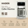 thumbnail image 2 of Haden Dual Brew 10 Cup Hot & Ice Programmable Digital Coffee Maker, Ivory/Chrome, 2 of 9